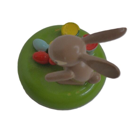 Vintage German Erzgbirge Bunny Rabbit Painting Eggs READ - Picture 6 of 6